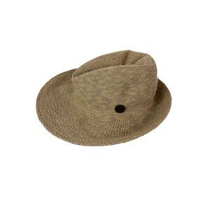 Shihreen Women's OS Trilby Hat Tan EUC